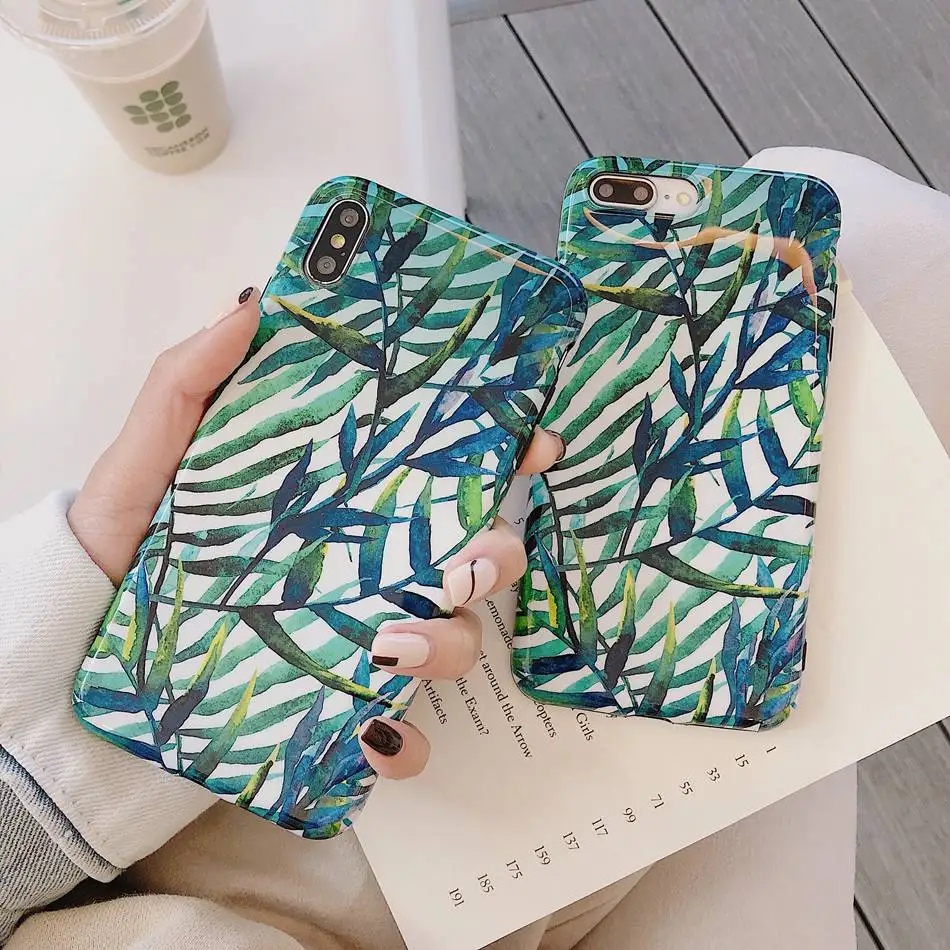 For iPhone 7 Plus XR X XS Max Case Summer Simple Fresh Green Leaves Phone Case For iPhone 8 Plus 6 6s Soft Silicone TPU Cover
For iPhone 7 Plus XR X XS Max Case Summer Simple Fresh Green Leaves Phone Case For iPhone 8 Plus 6 6s Soft Silicone TPU Cover