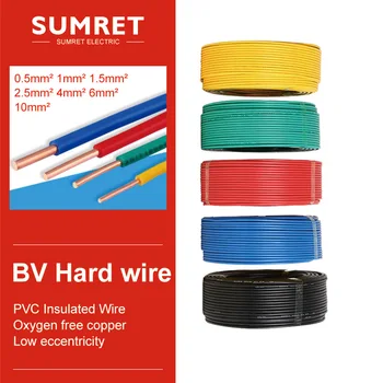 insulated electric single strand hard copper wire cable BV 0.5/1/1.5/2.5/4/6/10MM2 8AWG 10AWG 12AWG 14AWG 16AWG 18AWG 19 20AWG
insulated electric single strand hard copper wire cable BV 0.5/1/1.5/2.5/4/6/10MM2 8AWG 10AWG 12AWG 14AWG 16AWG 18AWG 19 20AWG