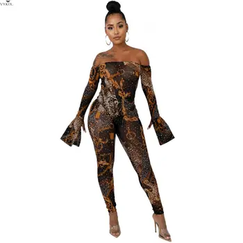 Chain Print Hot Drilling Mesh Women's Set Off Shoulder Flare Sleeve Crop Top Women Pencil Pants Suit Two Piece Set Tracksuit
Chain Print Hot Drilling Mesh Women's Set Off Shoulder Flare Sleeve Crop Top Women Pencil Pants Suit Two Piece Set Tracksuit