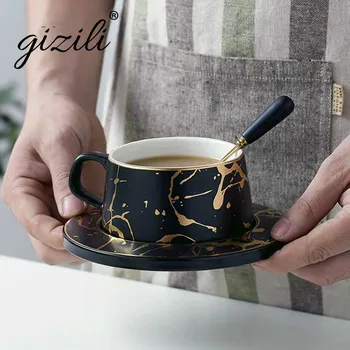 Nordic Style Marble Coffee Mug Matte Gold Series Ceramic Tea Cups Luxurious Vintage Bar Valentine's Day Present Wedding Party
Nordic Style Marble Coffee Mug Matte Gold Series Ceramic Tea Cups Luxurious Vintage Bar Valentine's Day Present Wedding Party