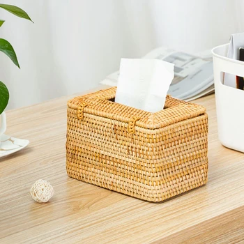 Rattan Handmade Tissue Box Drawer Case Paper Rack Toilet Paper Cover Dispenser Table Storage Box for Barthroom Home Hotel Office
Rattan Handmade Tissue Box Drawer Case Paper Rack Toilet Paper Cover Dispenser Table Storage Box for Barthroom Home Hotel Office