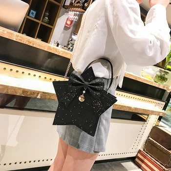 Cute Personality Sweet Glossy Face Handbag Chain Five-pointed Star Portable Small Bag Creative Bow Sequin Crossbody Bag
Cute Personality Sweet Glossy Face Handbag Chain Five-pointed Star Portable Small Bag Creative Bow Sequin Crossbody Bag