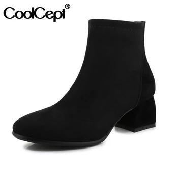 CoolCept Size 33-43 Woman Ankle Boots Genuine Leather Thick Heel Classic Fashion Winter Shoes Woman Daily Woman Footwear Shoes
CoolCept Size 33-43 Woman Ankle Boots Genuine Leather Thick Heel Classic Fashion Winter Shoes Woman Daily Woman Footwear Shoes