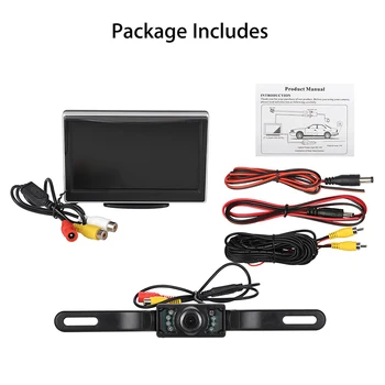 Auto Reverse Camera With 5'' LCD Monitor Sets IP68 Waterproof Rear View Night Vision DVR For Cars Trucks Vans Dash Camera
Auto Reverse Camera With 5'' LCD Monitor Sets IP68 Waterproof Rear View Night Vision DVR For Cars Trucks Vans Dash Camera