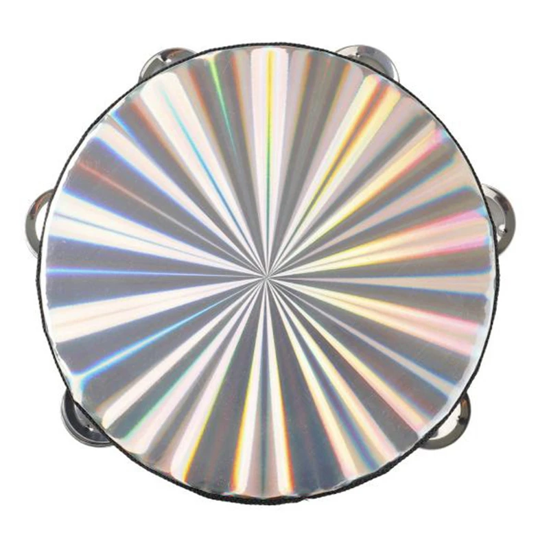 8-Inch Radiant Tambourine Handbell Tambourine, Double Row Jingle, Reflective Drum Head Percussion Musical Toy
8-Inch Radiant Tambourine Handbell Tambourine, Double Row Jingle, Reflective Drum Head Percussion Musical Toy