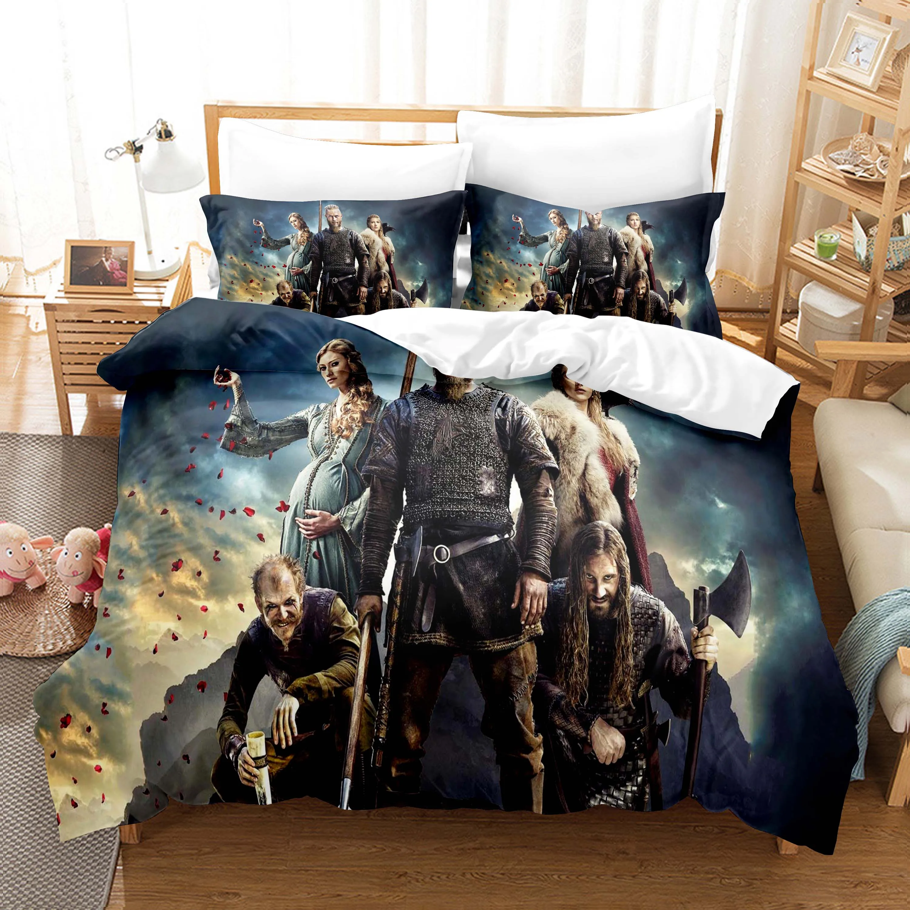 Viking Franxx Bedding Set Single Twin Full Queen King Size Film Vikings Bed Set Children's Kid Bedroom Duvetcover Sets 3D 006
Viking Franxx Bedding Set Single Twin Full Queen King Size Film Vikings Bed Set Children's Kid Bedroom Duvetcover Sets 3D 006