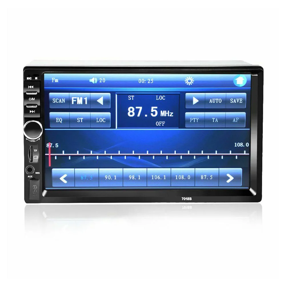 7 Inch 2Din TF Car MP5 Player Bluetooth Multimedia HD FM Radio Remote Control Digital Aux USB Touch Screen Hands Free Stereo
7 Inch 2Din TF Car MP5 Player Bluetooth Multimedia HD FM Radio Remote Control Digital Aux USB Touch Screen Hands Free Stereo