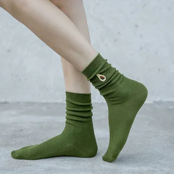 Korean Style Women's Socks Fruits Print Solid Color Loose Long Socks Autumn Winter Comfortable Short Cotton Socks
Korean Style Women's Socks Fruits Print Solid Color Loose Long Socks Autumn Winter Comfortable Short Cotton Socks