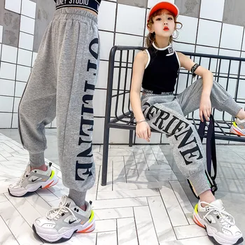 Girls Summer Pants 2020 New Children's Boys Wild Letters Leisure Sports Pants + Vest Western Style shu jiao ku Tide Child 
Girls Summer Pants 2020 New Children's Boys Wild Letters Leisure Sports Pants + Vest Western Style shu jiao ku Tide Child