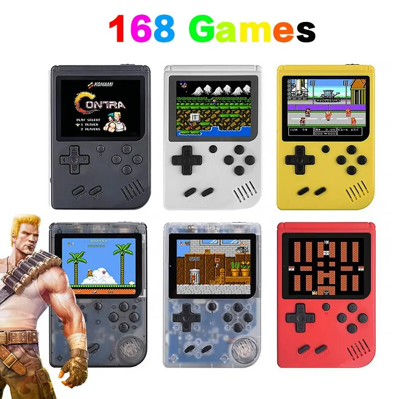 Handheld Game 3.0 Inch Video Game Console 8 Bit Built-in 168 Classic Games Best Retro Games Handheld Game Player For Child Gift
Handheld Game 3.0 Inch Video Game Console 8 Bit Built-in 168 Classic Games Best Retro Games Handheld Game Player For Child Gift