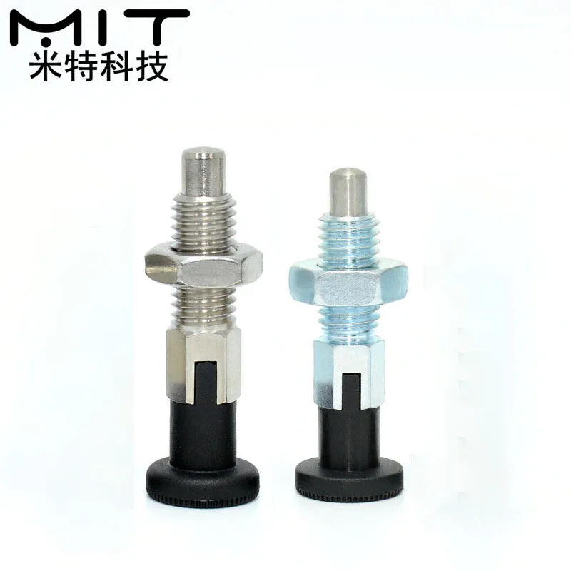 M6 Self-locking Index Plunger Pin Knob Plungers Coarse Thread Type Fixed self-locking Indexing Positioning Pins
M6 Self-locking Index Plunger Pin Knob Plungers Coarse Thread Type Fixed self-locking Indexing Positioning Pins