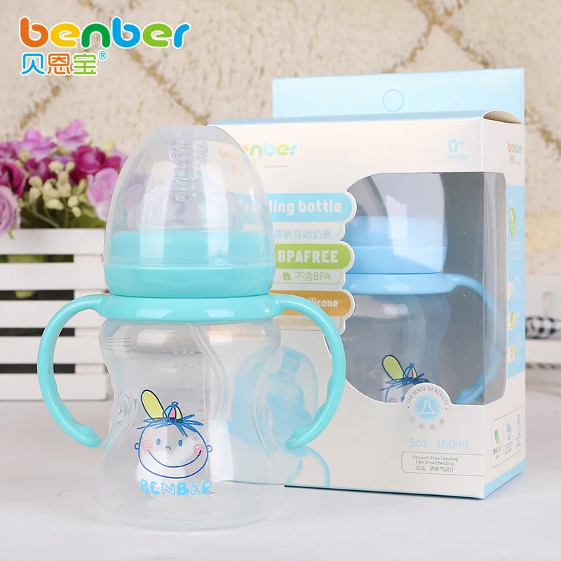 New Style Wide Mouth Pp Small Feeding Bottle Finger-Shaped with Handle Automatic Feeding Bottle Infant Wide Mouth Feeding Bottle
New Style Wide Mouth Pp Small Feeding Bottle Finger-Shaped with Handle Automatic Feeding Bottle Infant Wide Mouth Feeding Bottle