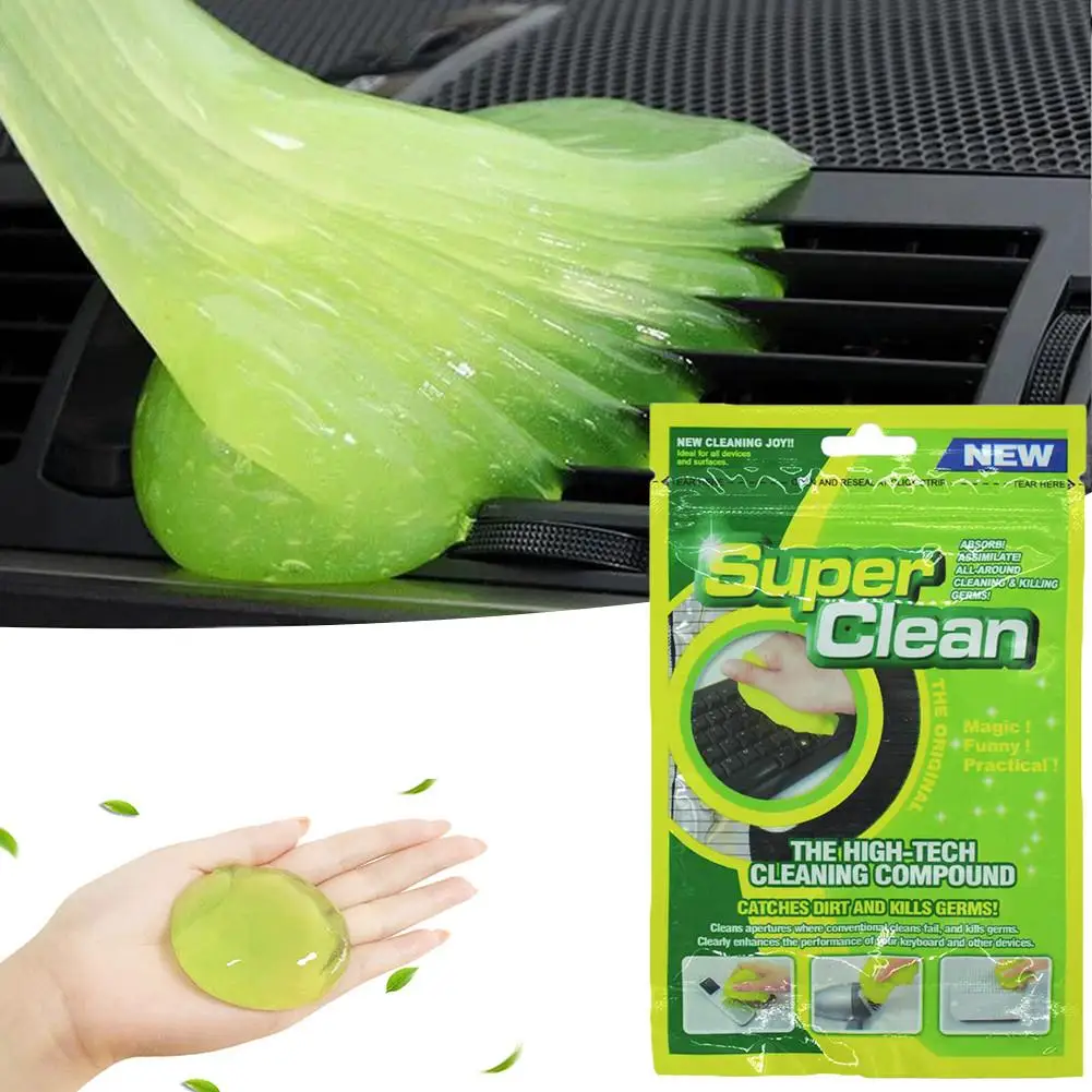 80g Super Auto Car Cleaning Pad Glue Powder Cleaner Magic Cleaner Dust Remover Gel Home Computer Keyboard Clean Tool
80g Super Auto Car Cleaning Pad Glue Powder Cleaner Magic Cleaner Dust Remover Gel Home Computer Keyboard Clean Tool