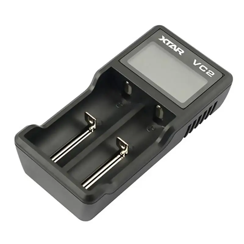 XTAR VC2 Portable Li-ion Battery Charger NiMH Battery Charger Battery Charger 2 Slots Smart LCD Lithium Nickel-hydrogen Battery
XTAR VC2 Portable Li-ion Battery Charger NiMH Battery Charger Battery Charger 2 Slots Smart LCD Lithium Nickel-hydrogen Battery