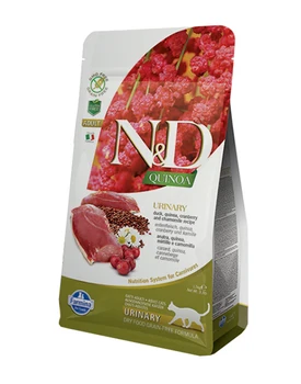 FARMINA FARMINA CAT N & D GRAIN FREE QUINOA URINARY DUCK bezzernovoy adult cats in urolithiasis with duck and quinoa
FARMINA FARMINA CAT N & D GRAIN FREE QUINOA URINARY DUCK bezzernovoy adult cats in urolithiasis with duck and quinoa