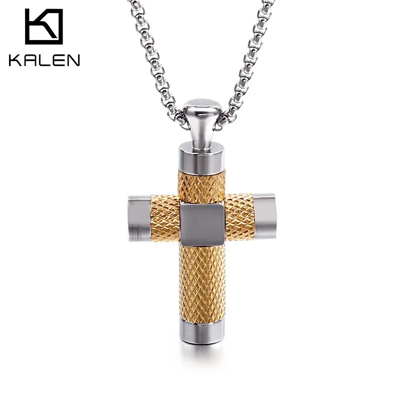 Kalen 3 Color Cross Pendant 316L Stainless Steel Men's Unique Hip Hop Necklace Party Jewelry
Kalen 3 Color Cross Pendant 316L Stainless Steel Men's Unique Hip Hop Necklace Party Jewelry