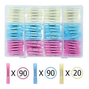 200 PCS Heat Shrink Butt Connectors - Crimp Connector Kit Electrical Insulated Wire Terminals Waterproof Butt Splices
200 PCS Heat Shrink Butt Connectors - Crimp Connector Kit Electrical Insulated Wire Terminals Waterproof Butt Splices