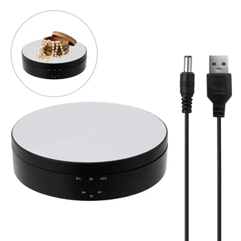 360 Degree Electric Rotating Turntable Display Stand for Photography Video Shooting Props Jewelry Display Turntable
360 Degree Electric Rotating Turntable Display Stand for Photography Video Shooting Props Jewelry Display Turntable