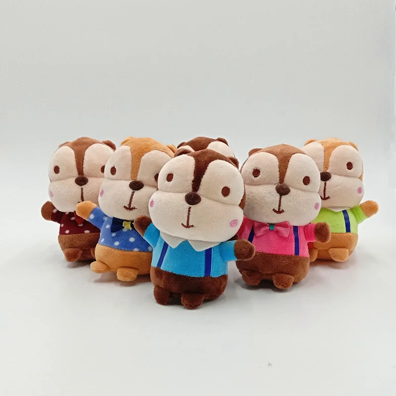 Kawaii Chipmunk подвеска с мягкой игрушкой мягкий мультфильм животных белка брелок
