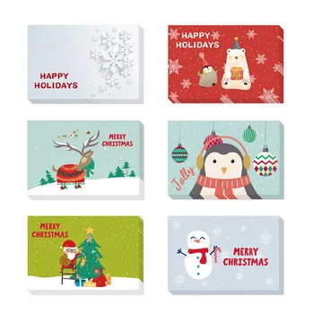 48pcs 10x15cm Creative Christmas Cards Place Gift Cards Invitations Thank You Greeting Card with Envelopes Party Decoration
48pcs 10x15cm Creative Christmas Cards Place Gift Cards Invitations Thank You Greeting Card with Envelopes Party Decoration
