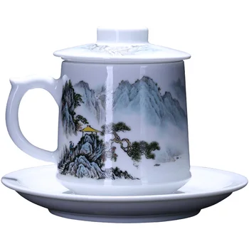 Shengda ceramic office Cup hand painted pastel landscape cover cup free tea cup with filter Mug Jingdezhen tea set
Shengda ceramic office Cup hand painted pastel landscape cover cup free tea cup with filter Mug Jingdezhen tea set