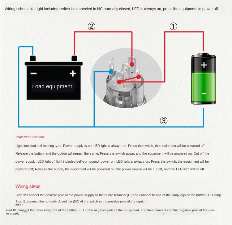 Customize various symbols 16mm Metal Push Button Switch press button Self-reset 1NO Flat head Momentary With indicator light