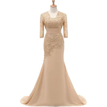 2020 New Classic Champagne Lace Mermaid Sleeveless Mother of the Bride Dresses With Jacket Wedding Guest Gowns Floor Length
2020 New Classic Champagne Lace Mermaid Sleeveless Mother of the Bride Dresses With Jacket Wedding Guest Gowns Floor Length