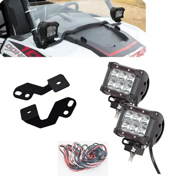 Lower Roll Bar Light Bar Mounting Brackets LED Cube with 2pcs Led 18w Work Light for Polaris RZR XP 900 1000
Lower Roll Bar Light Bar Mounting Brackets LED Cube with 2pcs Led 18w Work Light for Polaris RZR XP 900 1000