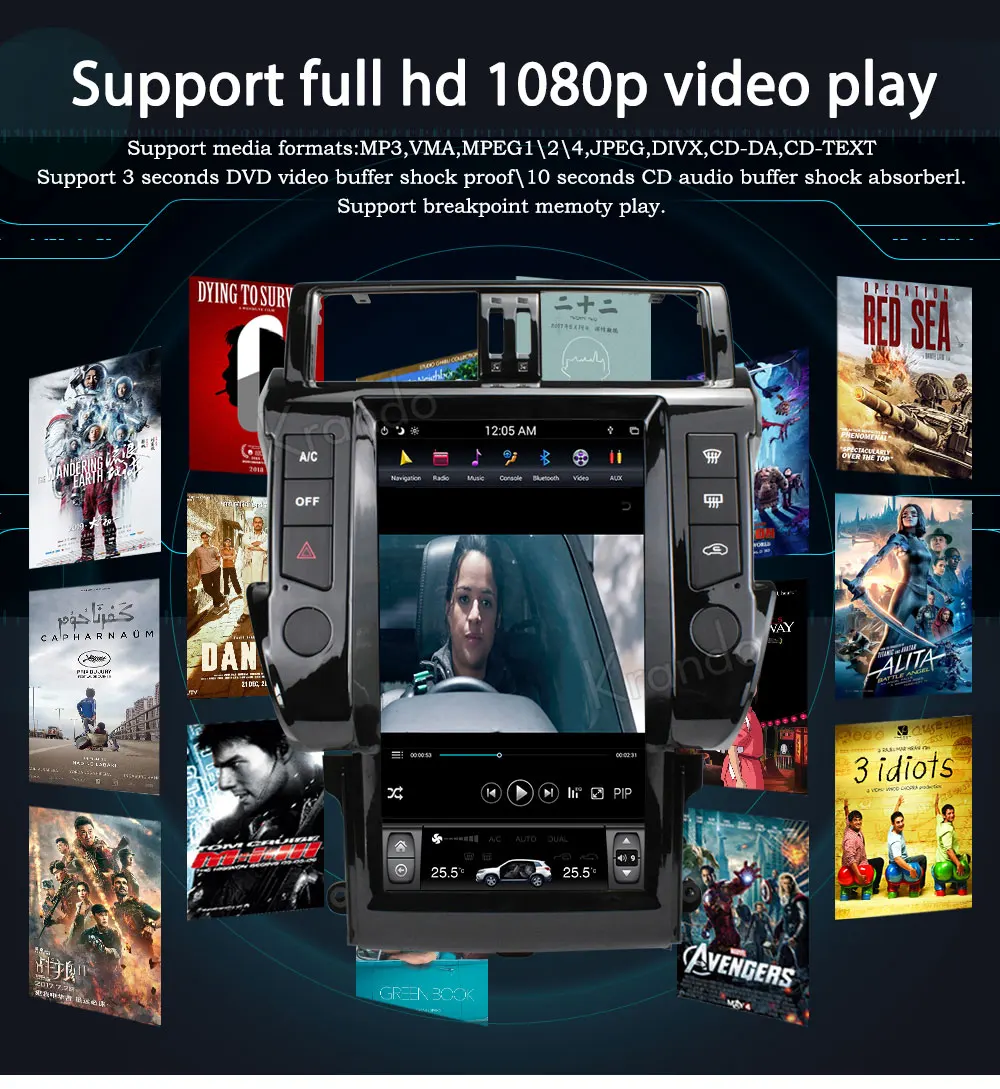 Excellent Krando Android 8.1 13.6" style Vertical screen car multimedia player GPS for Toyota Prado 150 2014+ navigation radio player BT 6 Excellent Krando Android 8.1 13.6" style Vertical screen car multimedia player GPS for Toyota Prado 150 2014+ navigation radio player BT 6