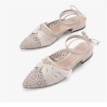 2020 New Spring Summer Sandals Women's Rhinestone Pointed Toe Satin Dark Green Fashion Flat Bow women's shoes Steinmeier
2020 New Spring Summer Sandals Women's Rhinestone Pointed Toe Satin Dark Green Fashion Flat Bow women's shoes Steinmeier