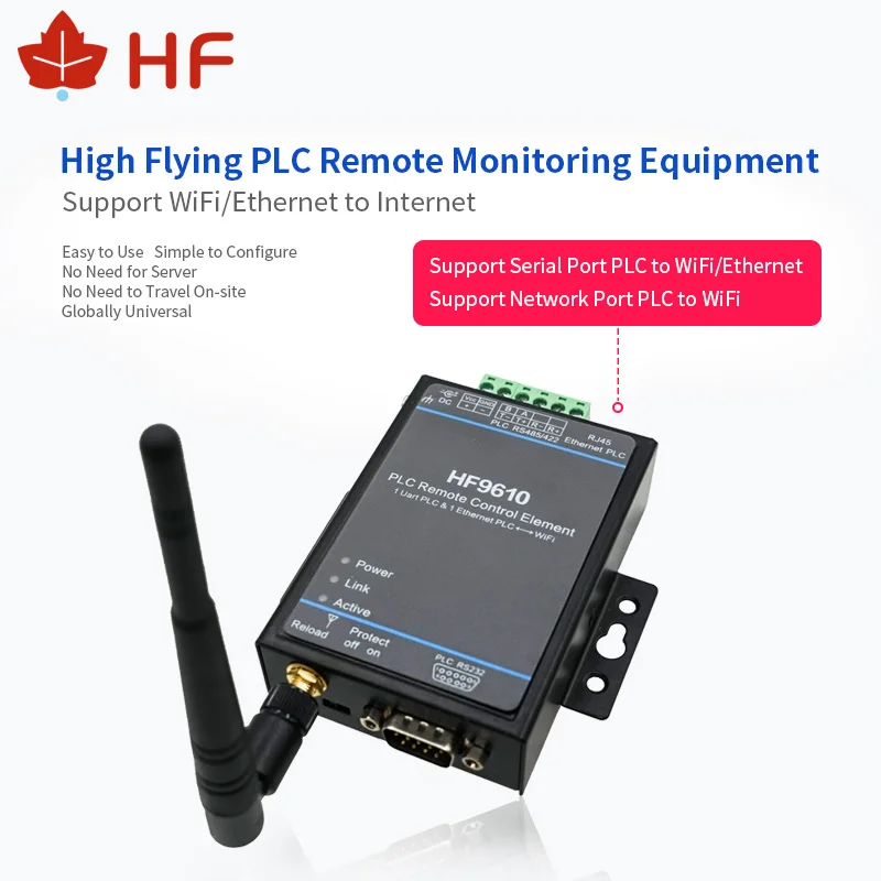 

HF9610 PLC Remote Control Download Monitoring Module Serial Supports Mitsubishi, Siemens, Omron, Schneider, Panasonic, Xinjie...