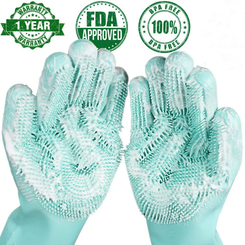 A pair Dishwashing Gloves Kitchen Silicone Cleaning Gloves Magic Silicone Dish Washing Gloves For Household Scrubber Gloves
A pair Dishwashing Gloves Kitchen Silicone Cleaning Gloves Magic Silicone Dish Washing Gloves For Household Scrubber Gloves