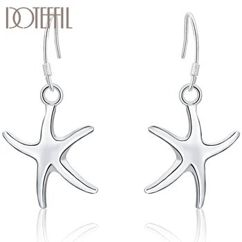 DOTEFFIL Anti-Allergic 925 Sterling Silver Starfish Earrings Personality Exquisite Wedding Engagement Woman Jewelry
DOTEFFIL Anti-Allergic 925 Sterling Silver Starfish Earrings Personality Exquisite Wedding Engagement Woman Jewelry