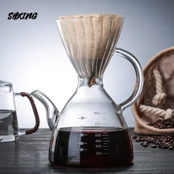 Coffee Dripper 800ml V60 Heat-Resistant Resin Barista Tools Coffee Brewing Filter Cup Hand-washed Glass Drip Filter Pot Glass
Coffee Dripper 800ml V60 Heat-Resistant Resin Barista Tools Coffee Brewing Filter Cup Hand-washed Glass Drip Filter Pot Glass