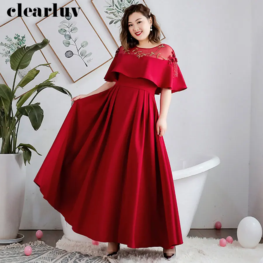 Evening Dress Crystal Flowers Robe De Soiree Long A-Ling Evening Gown T237 2019 Plus Size O-neck Half Sleeve Women Party Dresses
Evening Dress Crystal Flowers Robe De Soiree Long A-Ling Evening Gown T237 2019 Plus Size O-neck Half Sleeve Women Party Dresses