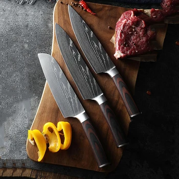 High Quality 7/8"Inch Japanese Kitchen Knives Laser Damascus Pattern Chef Knife Sharp Blade Chef Cleaver Kitchen Accessories
High Quality 7/8"Inch Japanese Kitchen Knives Laser Damascus Pattern Chef Knife Sharp Blade Chef Cleaver Kitchen Accessories