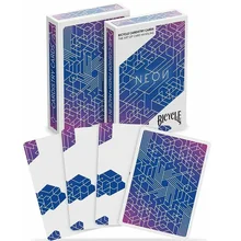 Bicycle Neon Playing Cards Purple Deck USPCC Cardistry Cards Poker Size Magic Card Games Magic Tricks Props