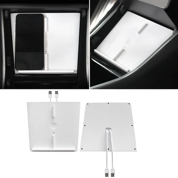 Dual USB Qi Wireless Phone Charger Charging Dock IOS/Android Interior Charging Accessories For Tesla Model 3
Dual USB Qi Wireless Phone Charger Charging Dock IOS/Android Interior Charging Accessories For Tesla Model 3