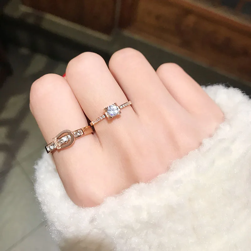 YUN RUO Luxury Pave Zircon Stone A Carat Wedding Ring Rose Gold Woman Gift Fashion Titanium Steel Jewelry Not Fade Drop Shipping
YUN RUO Luxury Pave Zircon Stone A Carat Wedding Ring Rose Gold Woman Gift Fashion Titanium Steel Jewelry Not Fade Drop Shipping