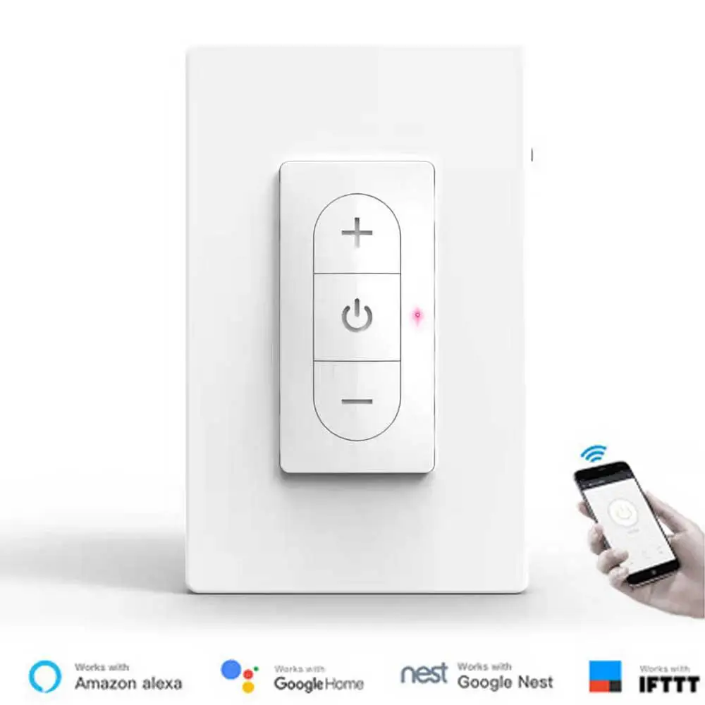 Teekar SDS118-01 Wifi Dimmer Switch US Standard Smart Life Smart Light Switch Remote Control Work With Alexa Google Assistant
Teekar SDS118-01 Wifi Dimmer Switch US Standard Smart Life Smart Light Switch Remote Control Work With Alexa Google Assistant