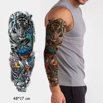waterproof temporary tattoo sticker full arm tiger fish bird lightning tree flower tatoo fake tatto flash tattoos to man woman
waterproof temporary tattoo sticker full arm tiger fish bird lightning tree flower tatoo fake tatto flash tattoos to man woman