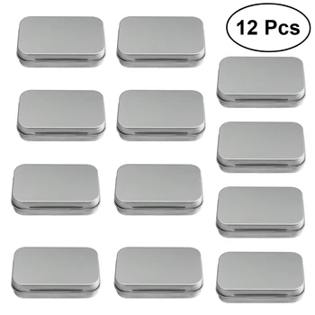 12Pcs Metal Box Small Items Collection Cards Storage Box Steel Mini Objects Tinplate Container (Silver) A30
12Pcs Metal Box Small Items Collection Cards Storage Box Steel Mini Objects Tinplate Container (Silver) A30