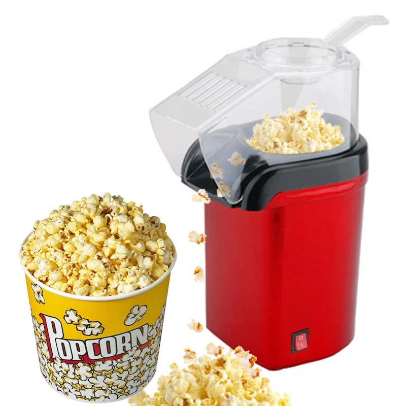 Electric Popcorn Machine Small Mini Automatic Carnival Popcorn Maker 1200W Corn Making Machine For Household DIY Corn Popper