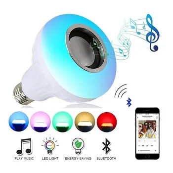 12W E27 Smart Led Light Music Player Audio with Remote Control LED Bulb110V 220V Wireless Bluetooth Speaker RGB lamp light
12W E27 Smart Led Light Music Player Audio with Remote Control LED Bulb110V 220V Wireless Bluetooth Speaker RGB lamp light