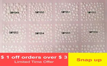 3D back glue nail sticker pure white gold and silver large series snowflake eco-friendly nail sticker
3D back glue nail sticker pure white gold and silver large series snowflake eco-friendly nail sticker