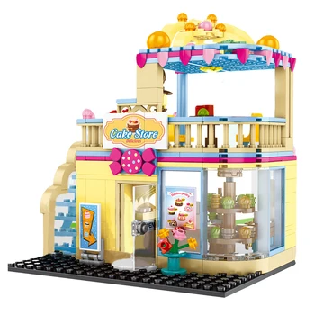 Sembo City Friend Series Cake Shop Set Double Floors assemdly DIY Educational Building Blocks set Toy For Children birthday gift
Sembo City Friend Series Cake Shop Set Double Floors assemdly DIY Educational Building Blocks set Toy For Children birthday gift