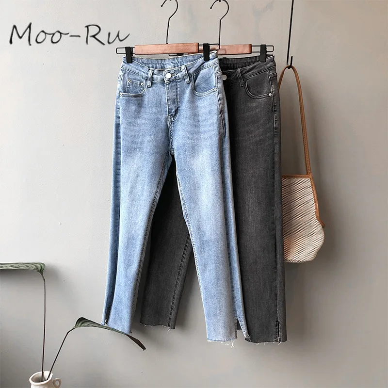 Moo-Ru 2020 Spring new jeans female nine minutes Korean version joker show thin casual straight pants female
Moo-Ru 2020 Spring new jeans female nine minutes Korean version joker show thin casual straight pants female