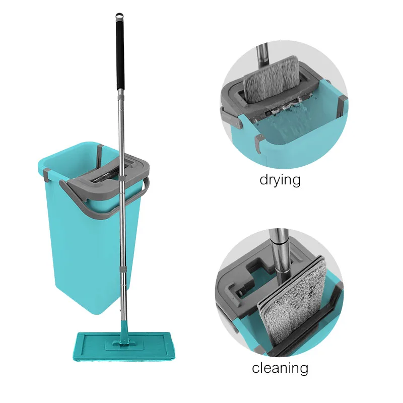 Flat Squeeze Mop and Bucket Hand Easy Wringing Floor Cleaning Mop Microfiber Mop Pads Wet or Dry Usage on Hardwood Laminate Tile
Flat Squeeze Mop and Bucket Hand Easy Wringing Floor Cleaning Mop Microfiber Mop Pads Wet or Dry Usage on Hardwood Laminate Tile