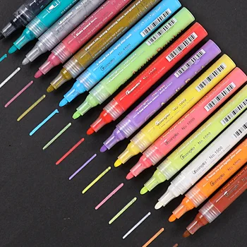 15 Colors/Set Acrylic Paint Marker pen for Ceramic Rock Glass Porcelain Mug Wood Fabric Canvas Painting 
15 Colors/Set Acrylic Paint Marker pen for Ceramic Rock Glass Porcelain Mug Wood Fabric Canvas Painting