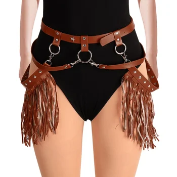 Pu Leather Harness Tassel Garter Cage Waist Stocking Suspender Belt Punk Goth Plus Size Adjust Lingerie Club Party Festival Wear 
Pu Leather Harness Tassel Garter Cage Waist Stocking Suspender Belt Punk Goth Plus Size Adjust Lingerie Club Party Festival Wear